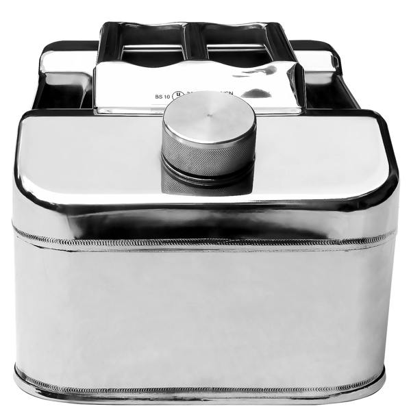 WINCHMAX Jerry Can 10ltr Stainless Steel. Fuel, Petrol, Diesel, Water. Compact Pattern.