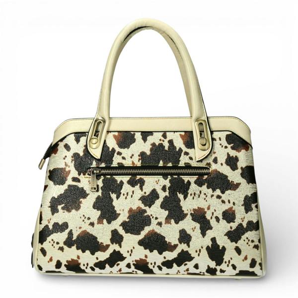 Laura Vita Aramis-08 Womens Tan Floral Print Adjustable Straps Shoulder Tote Handbag