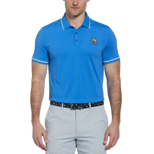 Original Penguin Mens Heritage Regular Golf Polo Shirt - Nebulas Blue - 