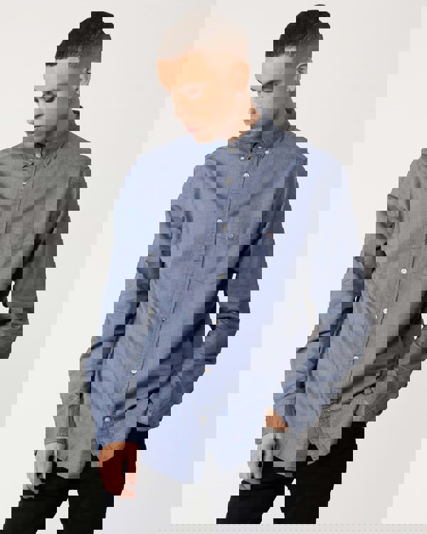 GANT Mens Regular Fit Long Sleeve Oxford Shirt - 423 Persian Blue