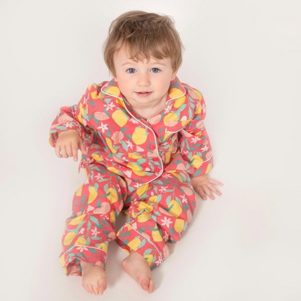 Luca and Rosa Lemon Grove Girls Button Up Pyjamas