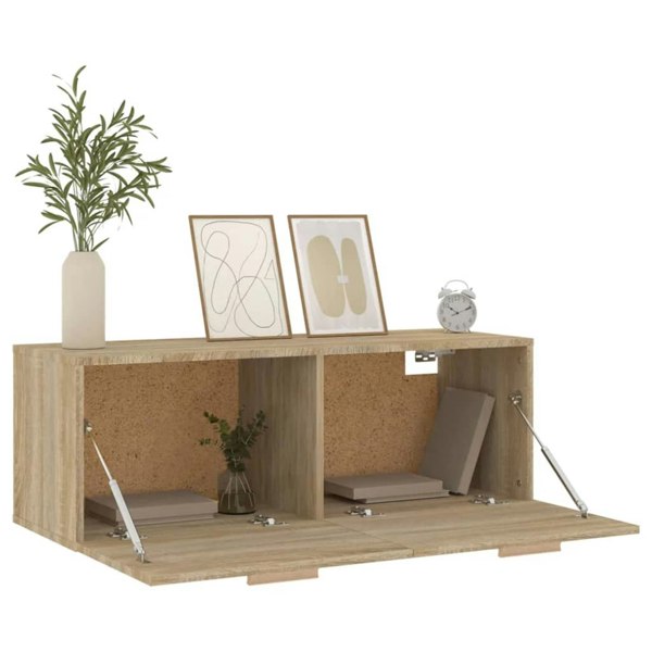Berkfield Wall Cabinet Sonoma Oak 100x36.5x35 cm Engineered Wood