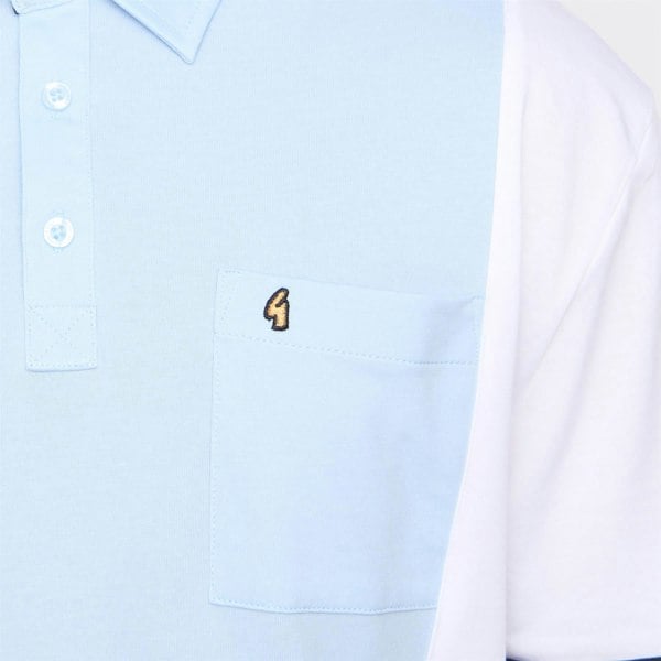 Gabicci G52X13 Mens Short Sleeve Plated Jersey Polo Shirt Gabicci Classic - WHITE