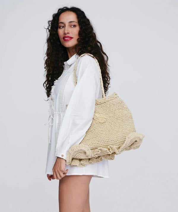 Pia Rossini Ellis - Straw Beach Bag