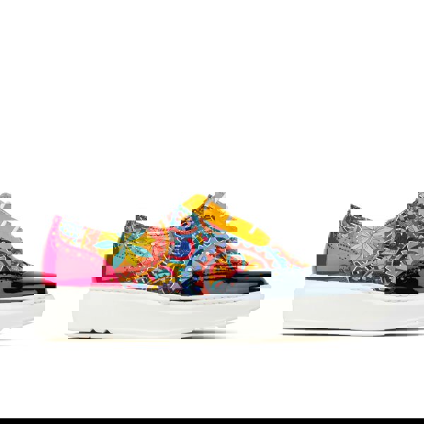 Embassy London Colorado - Multi Signature - Women's lightweight EVA sole trainer with brogue details