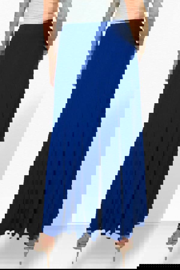 Paulo Due Women's Panelled 38" Elastic Waist Maxi Skirt