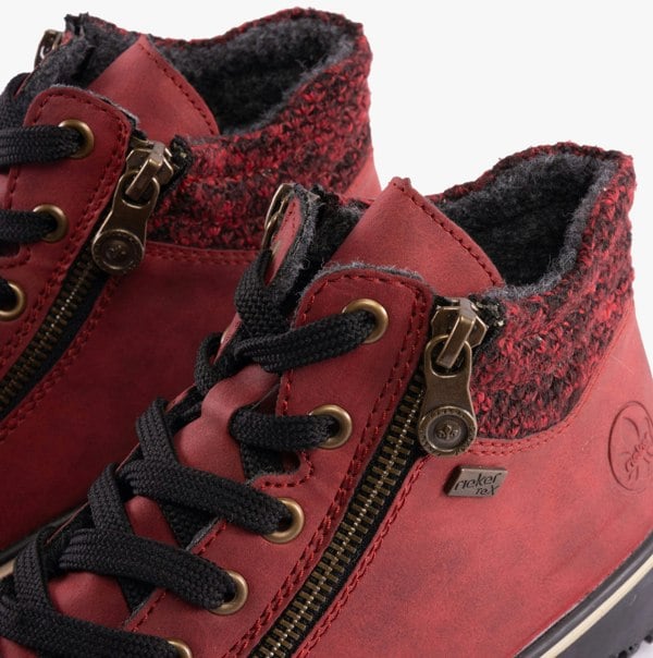 Rieker Z4263-35 Womens Boots - Red