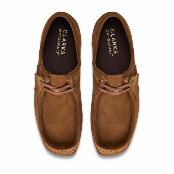 Clarks Originals Wallabee Shoes Cola Suede