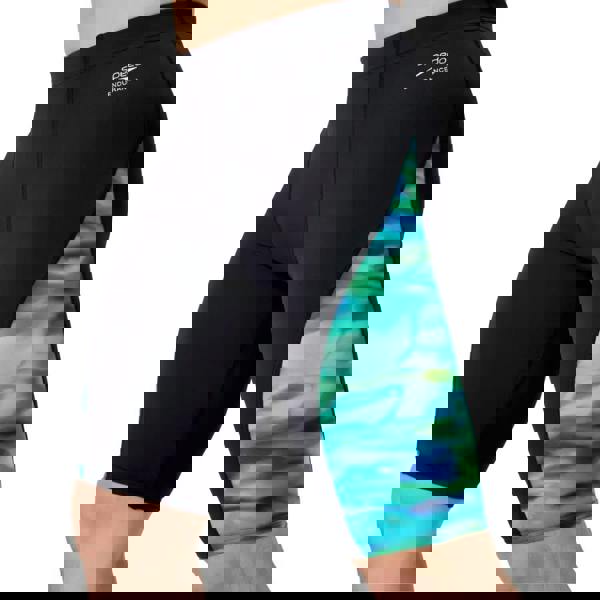 Speedo Club Training Spliced Jammer - Black/Green