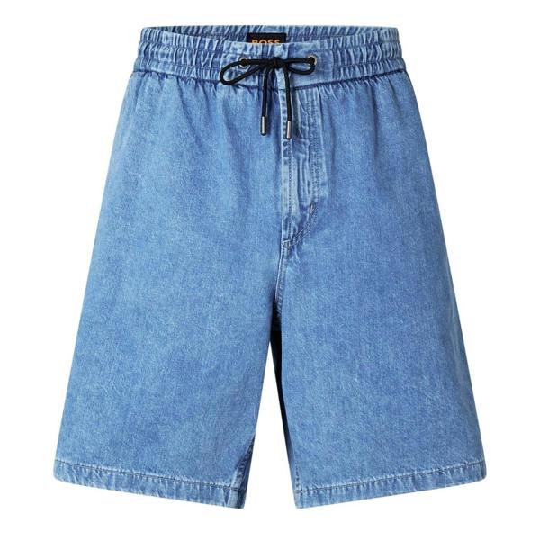 Boss Mens Denim Shorts - Bright Blue - 