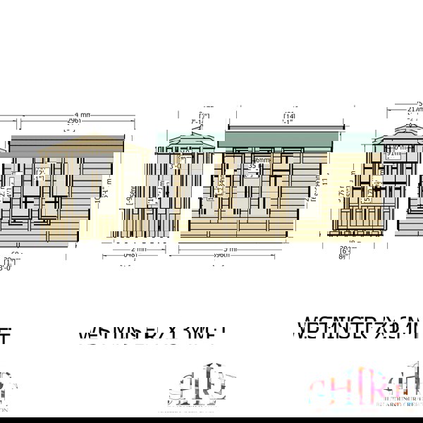 Shire Westminster 13x7 12mm interlock Clad wooden Summerhouse