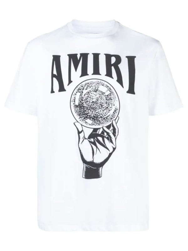 Amiri Crystal Ball Tee – White