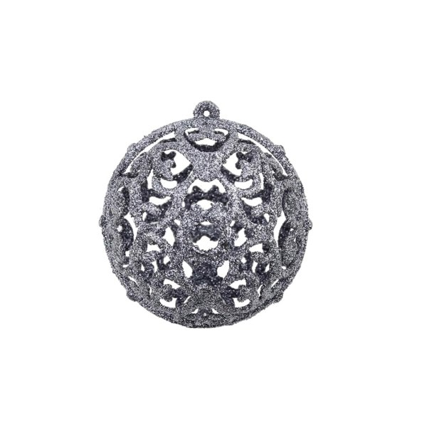 Berkfield 100 Piece Christmas Ball Set 3/4/6 cm White/Grey