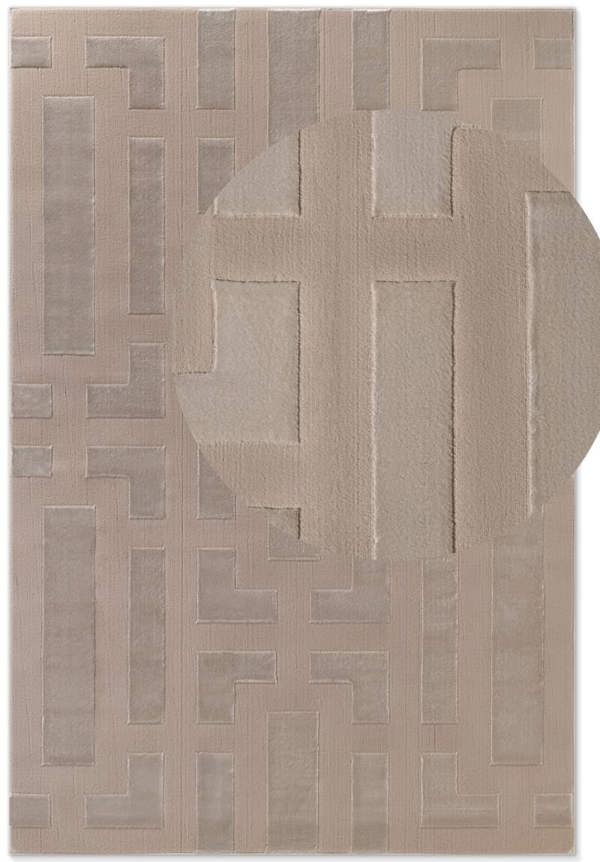 Hanse Home Perles Shortpile Beige Rug – Modern Geometric