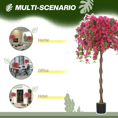 Wyld Haus Lecole Pair Of Artificial Murraya Blossom Trees In Pots 120cm Red