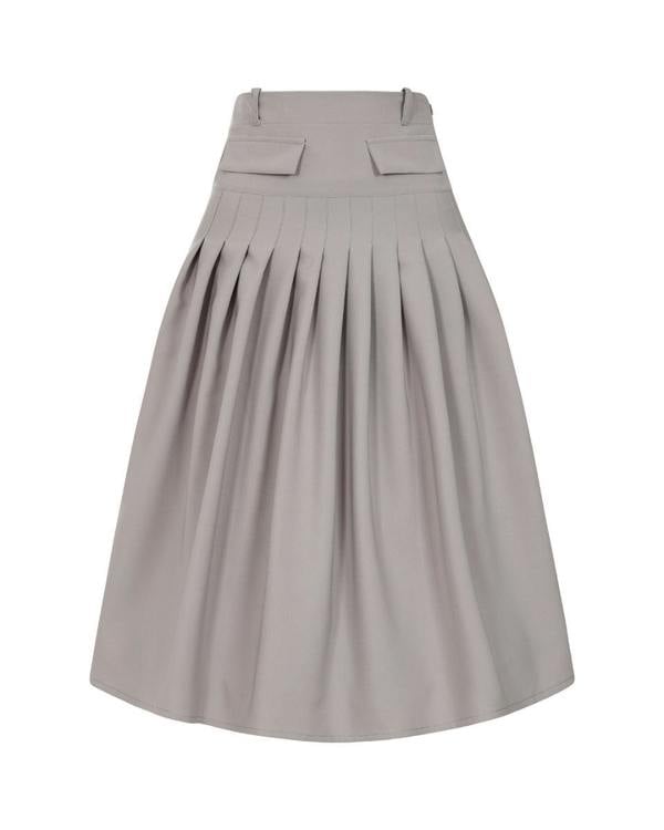 HotSquash Pleated Utility Style Skirt