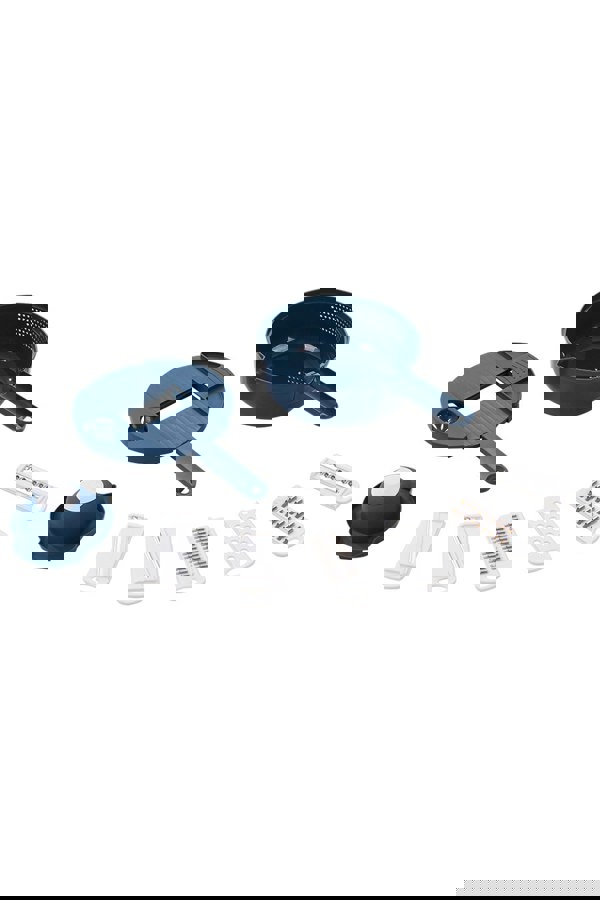 Living and Home 9-in-1 Kitchen Multifunctional Vegetable Food Slicer Chopper Cutter 6 Blades Grater with Drain Basket, Handguard