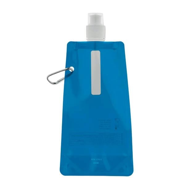 MidOcean Gates Plain Foldable 480ml Water Bottle - Transparent Blue - 