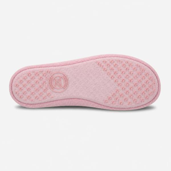 Totes TERRY BALLERINA Full Slippers Slippers   in  Pink