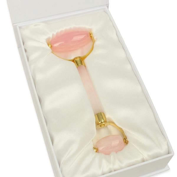 White Lotus Beauty Genuine Crystal Roller Chemical Free Rose Quartz