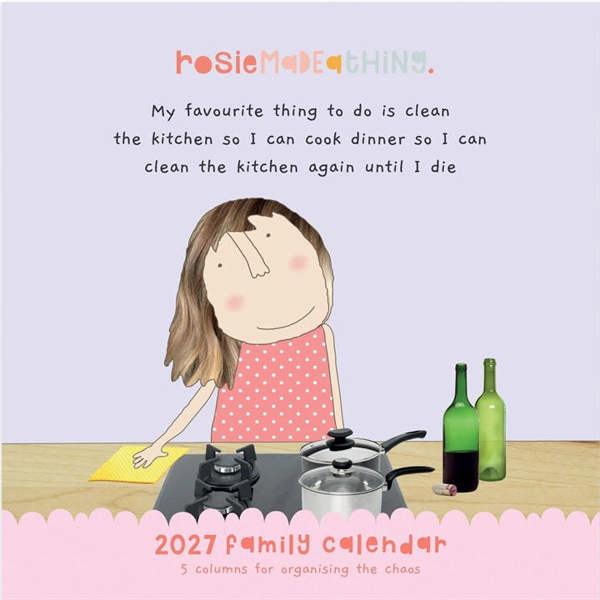 Rosie Made A Thing Family Planner 2027, Family Planners, Month To View, Humour, Gift