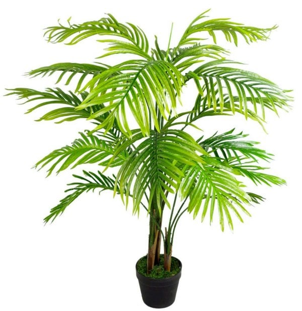 Leaf 130cm Leaf Design UK Large Realistic Artificial Palm Tree Natural Palm