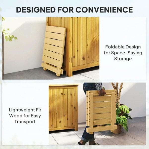 Bobobiy Wooden Foldable Outdoor Coffee Table