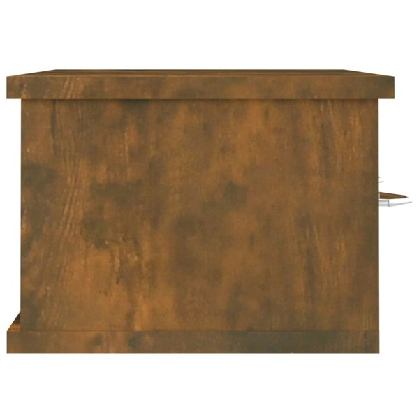 Berkfield Wall Cabinet Smoked Oak 60x26x18.5 cm Engineered Wood