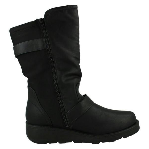 Spot On Ladies Spot On Extra Wide Ankle Boots F4475