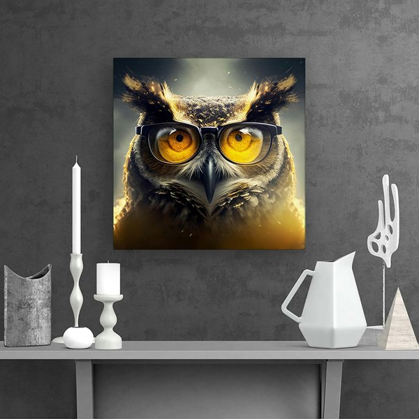 Warren Reed Owl Splash Art Canvas