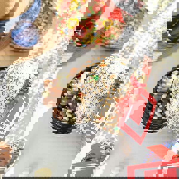 Large Handmade Bonbonnière with Assorted Chocolate Coated Almonds, Palm Oil Free, 260g