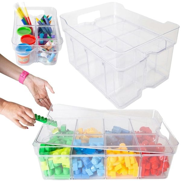 Plastic Modular Containers For Crafts, Beads & Food