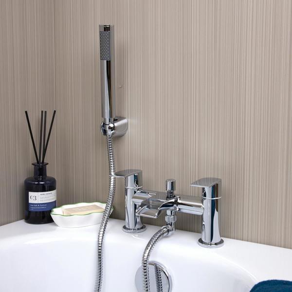 Flode Femund | Bath Shower Mixer | Including Handset and Holder | Chrome