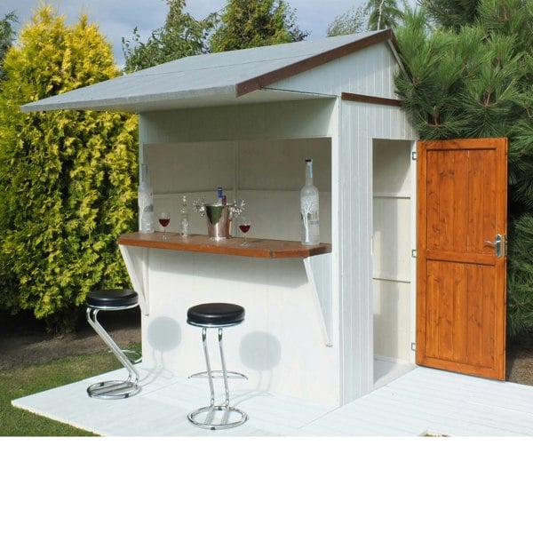 Shire Garden Bar Apex Roof 6x4 12mm interlock  Cladding - Best Shed