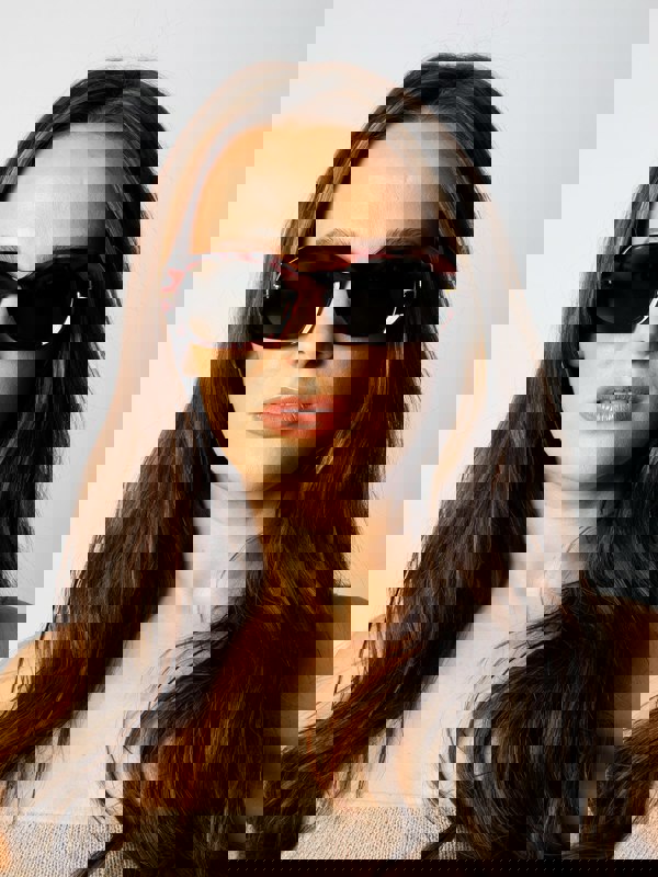 SVNX Oval Sunglasses with Wide Arm in Tortoiseshell