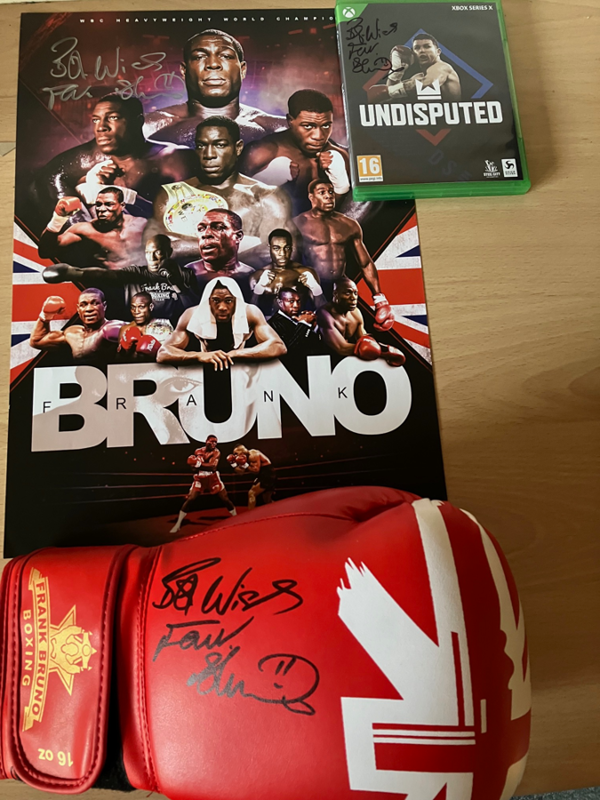 Frank Bruno Boxing Signed Frank Bruno “Undisputed” computer game on Xbox format