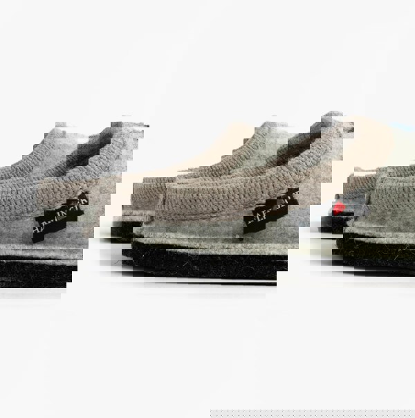 Haflinger OLAF Womens Snowman Mule Slippers Light Grey