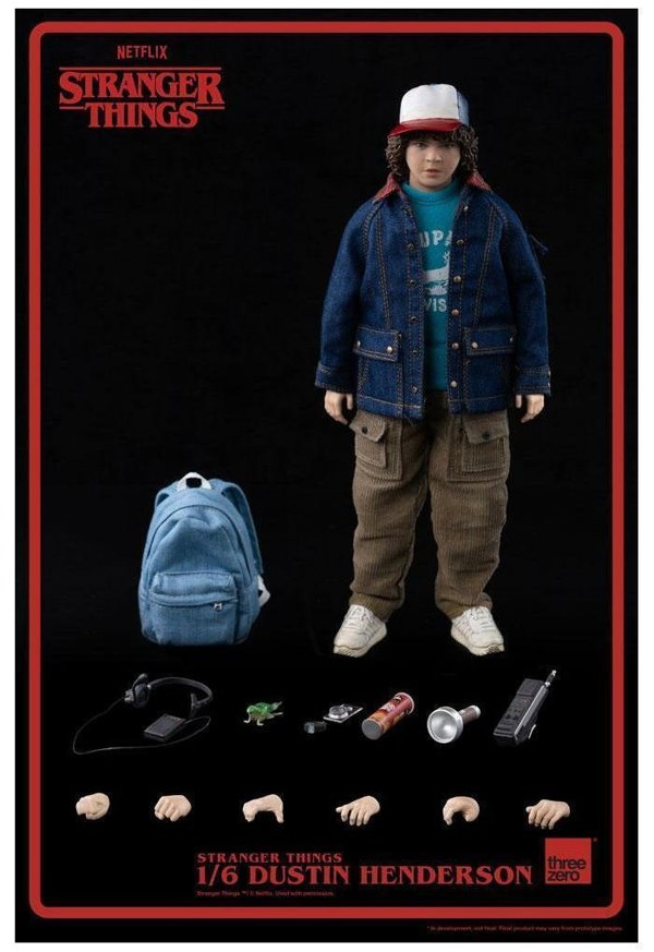 Threezero Dustin Henderson Stranger Things Collectible Figure 1:6 Scale ThreeZero 3Z02800W0