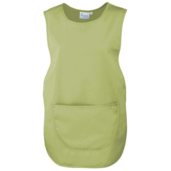 Premier Ladies/Womens Pocket Tabard / Workwear (Pack of 2) - Lime