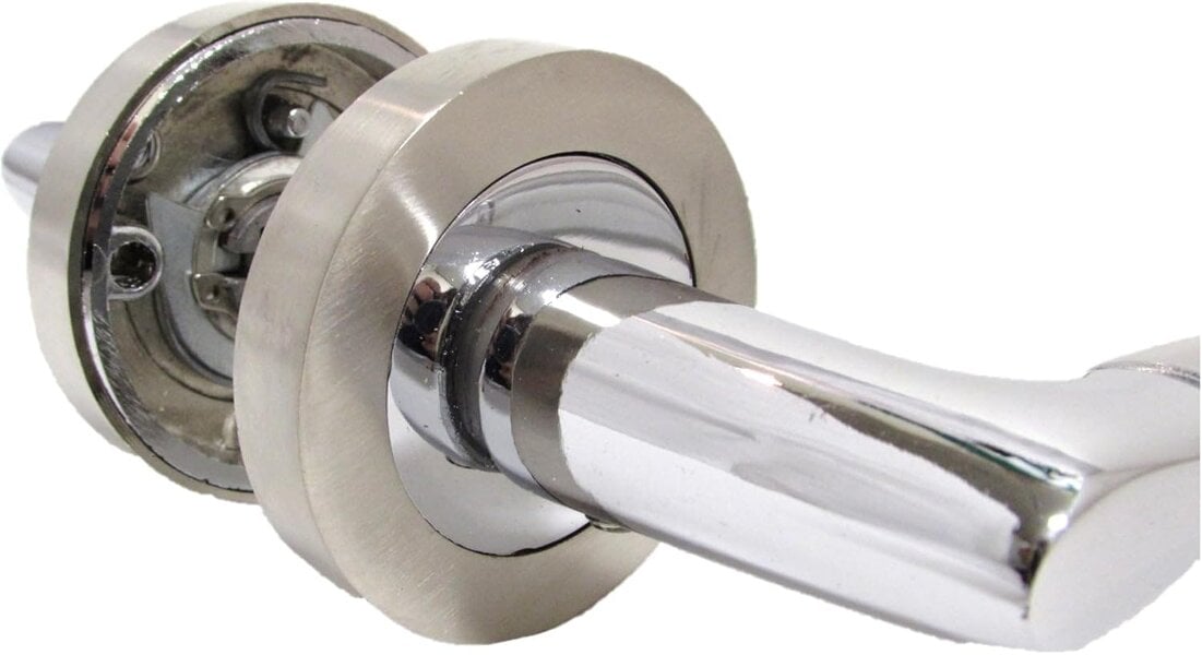 EDH Door Hardware Epsom Chrome Satin Internal Door Handles