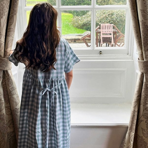 Antonia York The Martina Dress | Short Sleeve Cotton Gingham Summer Dress