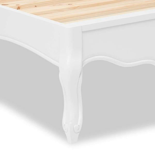 Statement Furniture Juliette White Bed Frame French Style with Upholstered Headboard 4ft6 5ft 6ft