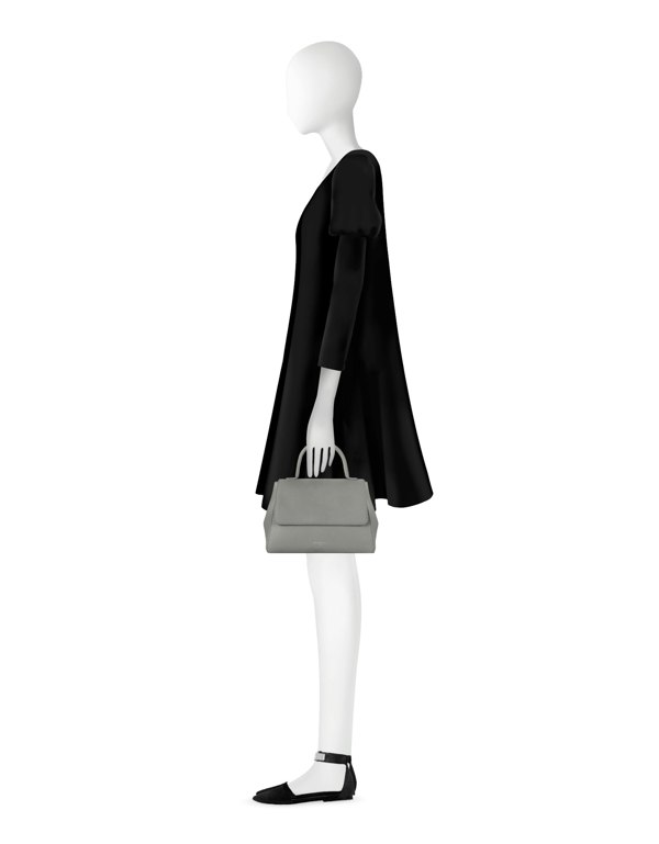 Le Parmentier Ladyfinger Crossbody Bag - Pearl Grey