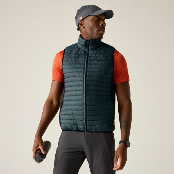 Regatta Mens Andreson Hybrid Padded Jacket - Storm Grey/Black