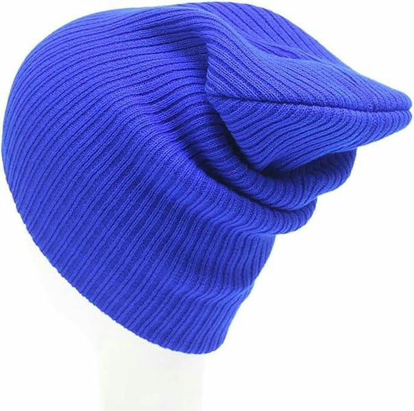 ATEK Unisex Knitted Winter Beanie Hat One Size Royal Blue