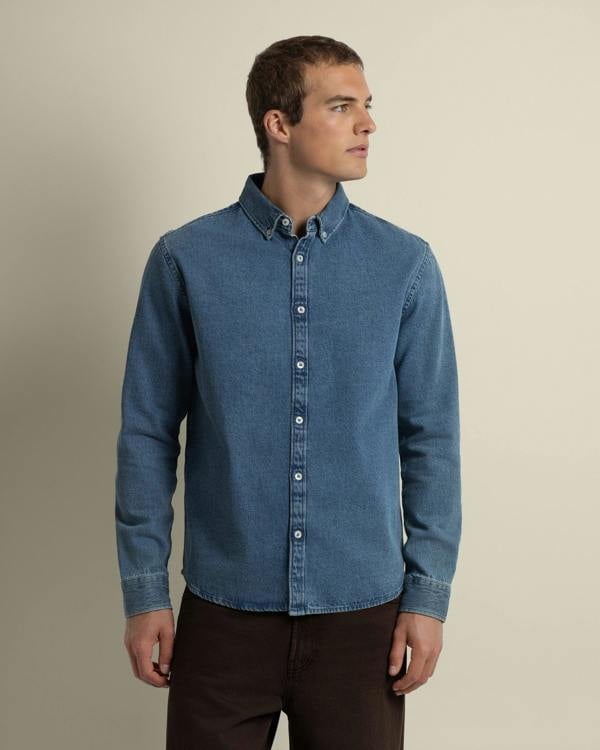 Larsson & Co Freddie - Denim Long Sleeve Shirt