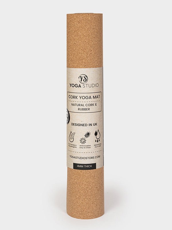 Yoga Studio Alignment Cork Yoga Mat 4mm