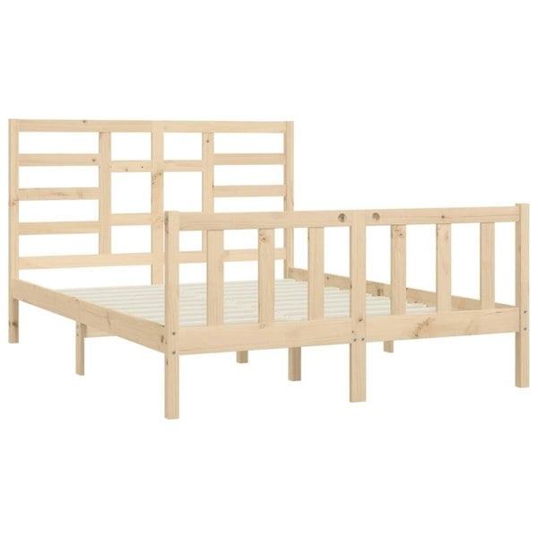 Berkfield Bed Frame Solid Wood Pine 120x200 cm