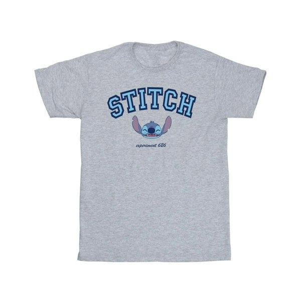 Disney Mens Lilo And Stitch Collegial T-Shirt - Sports Grey