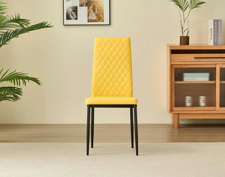 Emily Leather Comfort Dining Chairs - Set of 4 - Madefor.Living
